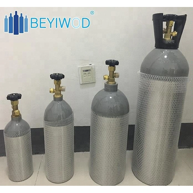 5LBS CO2 Aluminum Cylinder for beer use CE European USA DOT3AL CANADA TC Australian AS ISO7866 standard