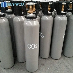 6.5kg 13kg 10L 20L seamless steel small co2 gas cylinder with trolley