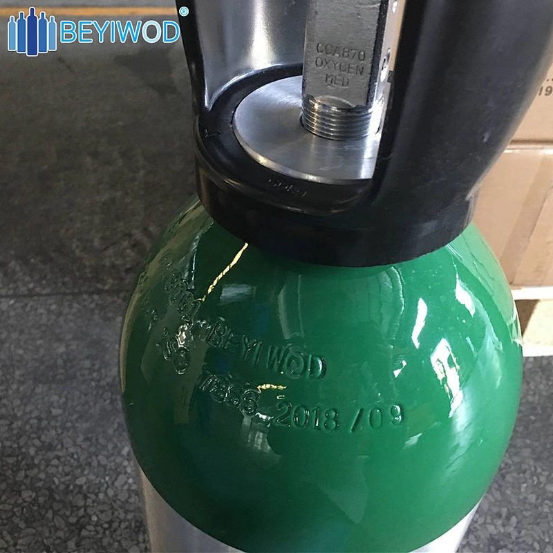 Most Popular aluminium co2 cylinder beverage 1L medical oxygen gas cylinder