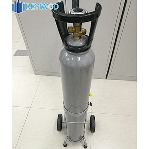 CE TUV approved 10L 150bar/200bar steel gas cylinder for co2/oxygen gas