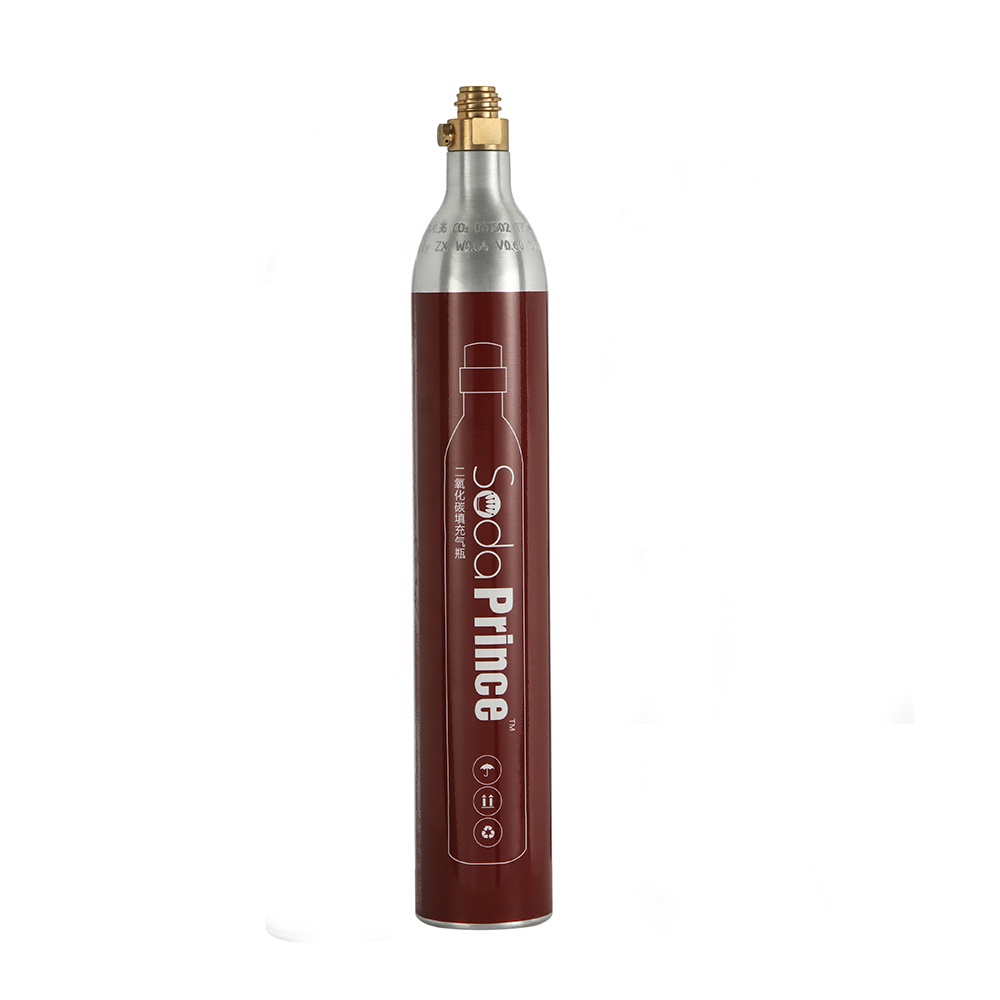 TUV approve 425g/0.425kg co2 gas 0.6L aluminum cylinder soda cylinder co2 gas cylinder for kitchen/soda water use
