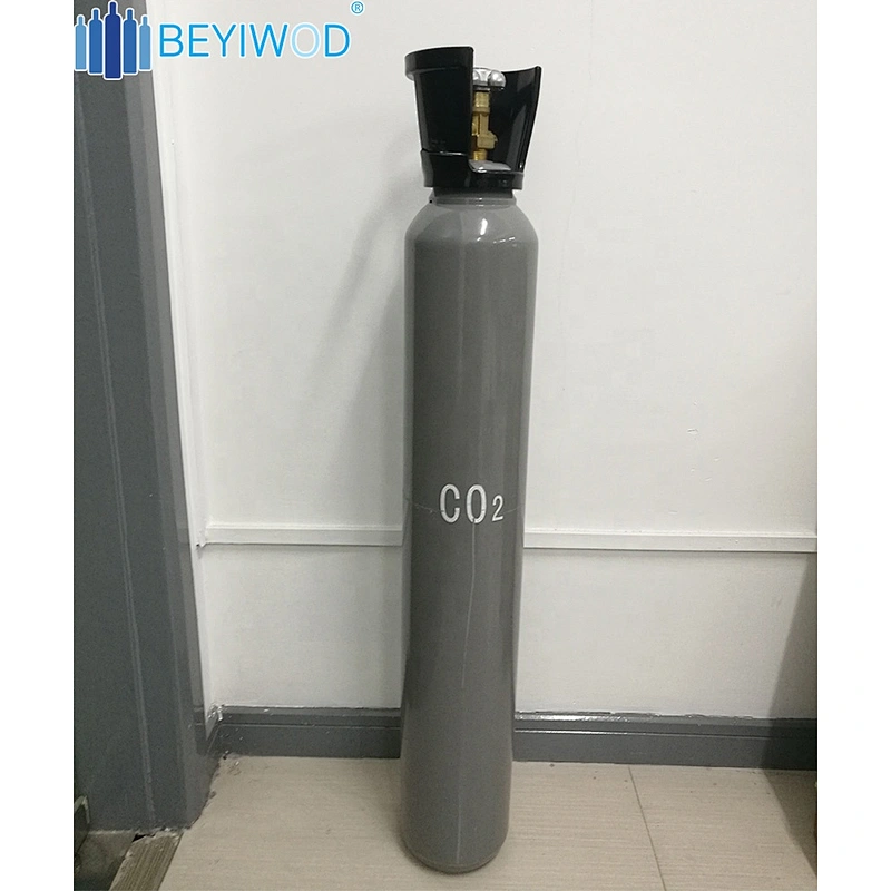 CE TUV approved 10L 150bar/200bar steel gas cylinder for co2/oxygen gas