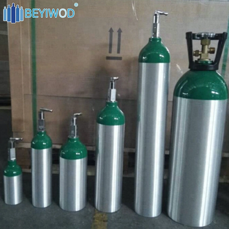 DOT3AL Aluminum Cylinder oxygen tank Co2 gas Cylinder with CGA Valve