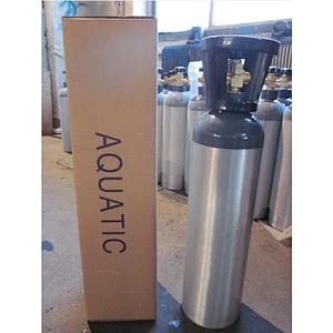 Hot sale USA Standard aluminum oxygen cylinder M6 1L small portable medical oxygen cylinder with pin valve and pin regulator