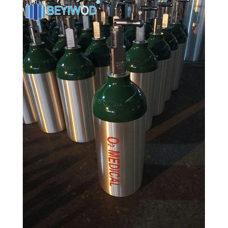 Aluminum Portable Medical Oxygen Gas Cylinder for sale