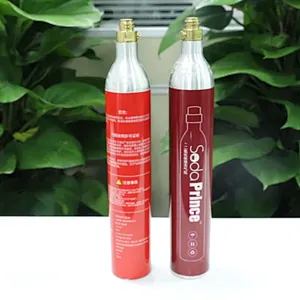 High quality drink Food Grade co2 Gas Cylinder 0.6L Aluminum Cylinder For Soda Maker Machine
