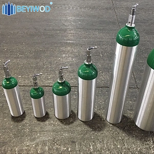 Most Popular aluminium co2 cylinder beverage 1L medical oxygen gas cylinder