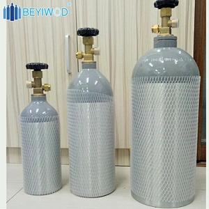 DOT3AL Aluminum Cylinder oxygen tank Co2 gas Cylinder with CGA Valve