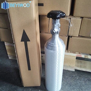 low price 4.6L aluminum oxygen cylinder oxygen gas cylinder with CGA870 valve with cart for sale