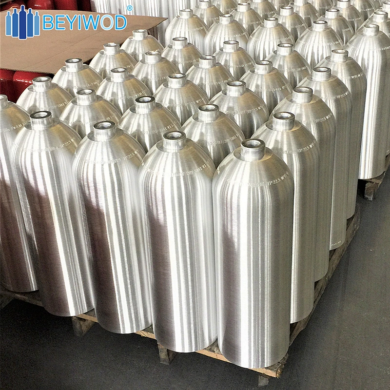 DOT3AL Aluminum Cylinder oxygen tank Co2 gas Cylinder with CGA Valve