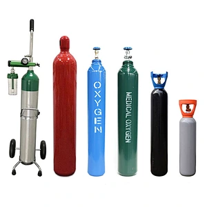 Factory Supply Medical 10 Liters 50L 100L Oxygen Gas Cylinder 40 KG Oxygen Bottle