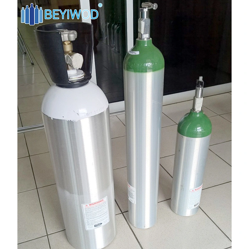 0.4-40L TPED/DOT/GB Aluminum Gas Cylinder Medical Oxygen cylinder/Scuba Diving Tank/Co2 Beveage Cylinder