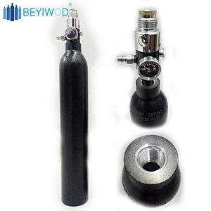 China manufacturer 3000psi/4500psi paintball cylinder 0.5L 0.6L 1L aluminum air tank