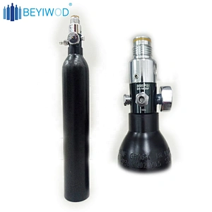 China manufacturer 3000psi/4500psi paintball cylinder 0.5L 0.6L 1L aluminum air tank