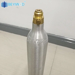 EN ISO 7866 Standard 0.6L Aluminum cylinder soda cylinder - 60 Liter Carbonator cylinder 14.5oz for soda maker machine