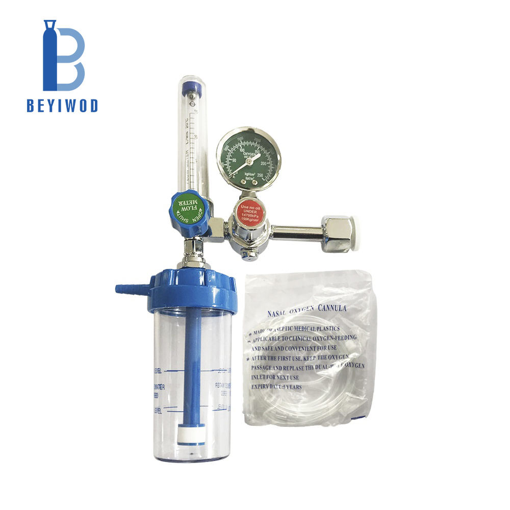 medical oxygen inhaler,oxygen regulator with humidifier for ambulance, gas regulator with flow meter
