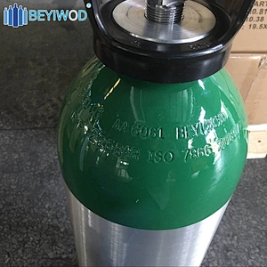 DOT Aluminum Medical Oxygen Gas Cylinder 2216psi 153bar 0.3-21.4L