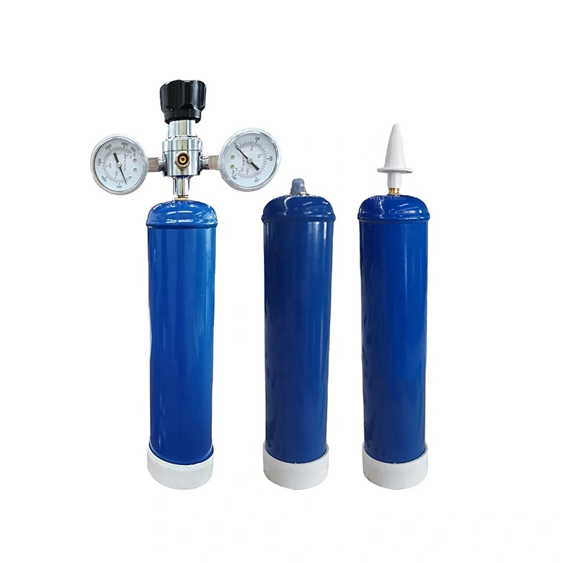UN1070 EE942 empty disposable N2O 0.95L 580g steel cylinder for ice cream whipped