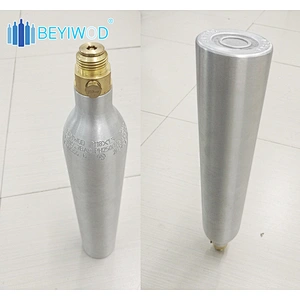 High quality drink Food Grade co2 Gas Cylinder 0.6L Aluminum Cylinder For Soda Maker Machine