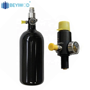 China manufacturer 3000psi/4500psi paintball cylinder 0.5L 0.6L 1L aluminum air tank