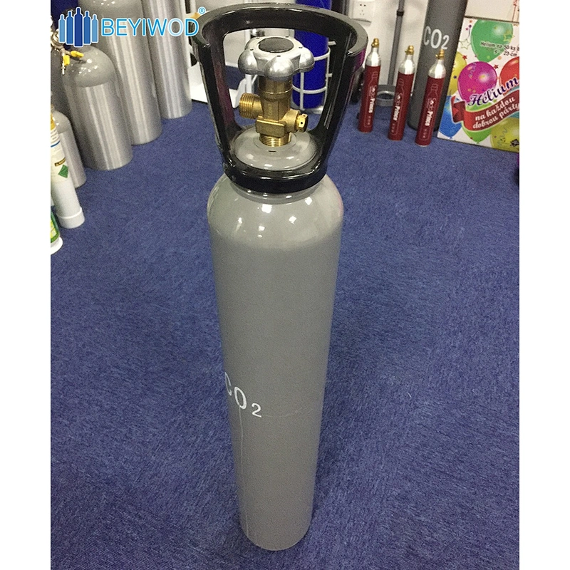 Factory price ISO9809-3 4.5Kg 7.5L high pressure seamless steel gas cylinder co2 cylinder for fire extinguish