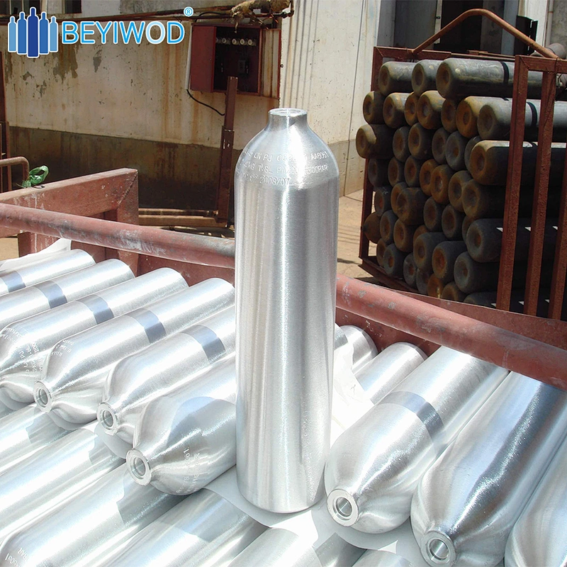 High standard fast delivery aluminum medical oxygen gas cylinder with low price for exporting