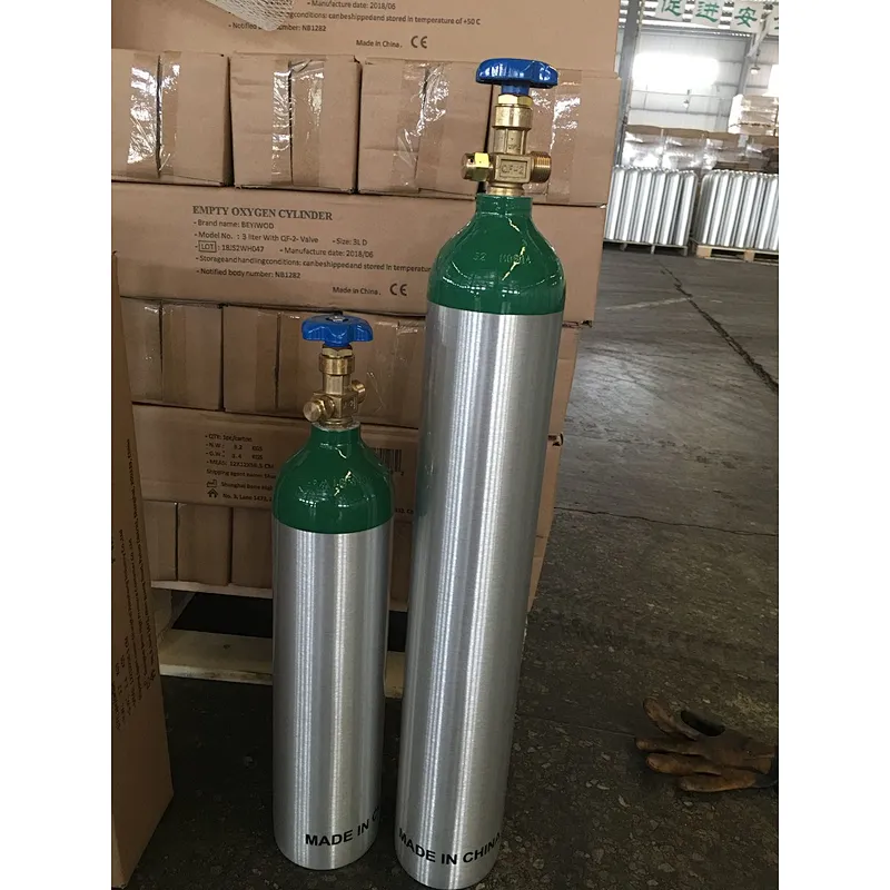 low price 4.6L aluminum oxygen cylinder oxygen gas cylinder with CGA870 valve with cart for sale