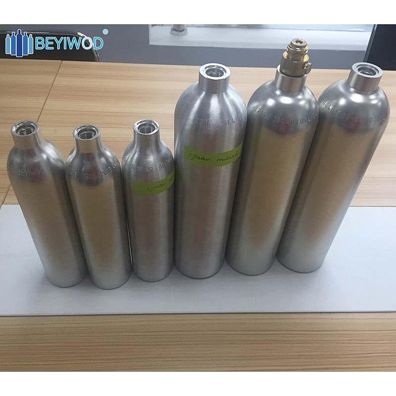 High Quality seamless aluminum 0.5l 0.37l 1l 2l 5kg 2kg aquarium co2 cylinder   air gun co2 for bb gun 13 kg 13.4kg