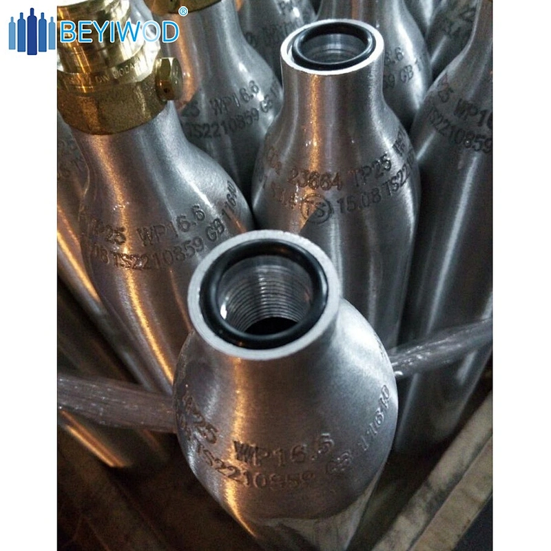 0.6L Aluminum CO2 Cylinder for Beverage Soda Machine with High Pressure