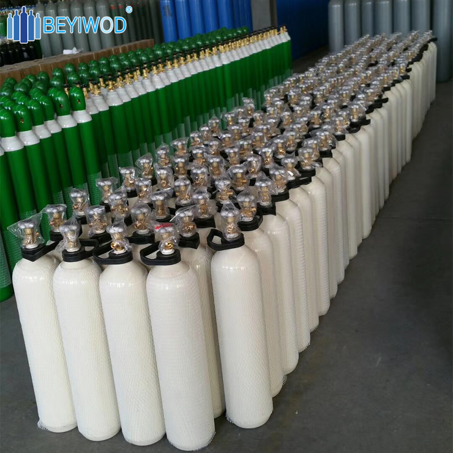 Stainless Steel Oxygen Gas Cylinder High Pressure Oxygen Cylinder For Industry And Medical