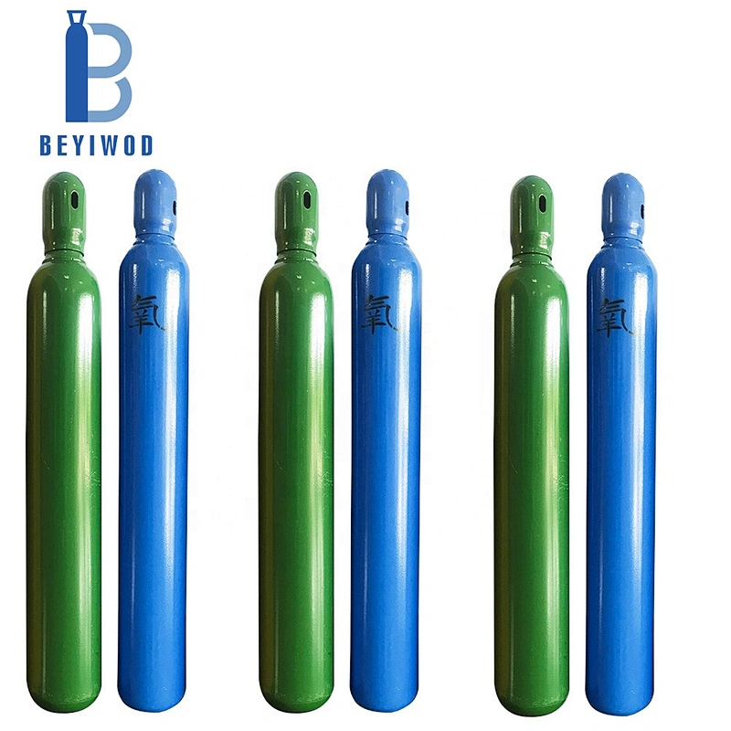 Factory Supply Medical 10 Liters 50L 100L Oxygen Gas Cylinder 40 KG Oxygen Bottle