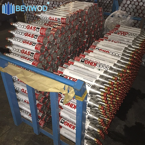 High pressure aluminum cylinder special for water volume 0.6L soda water machine