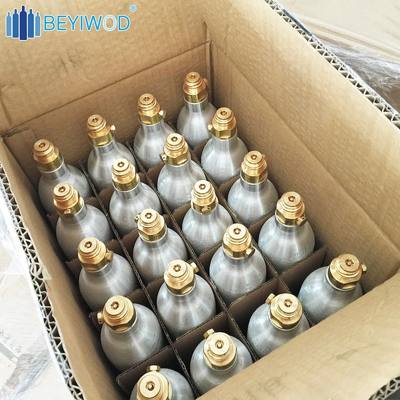 0.5L 0.6L 1L  small co2 gas bottle portable co2 cylinder aluminum cylinders for good grade use