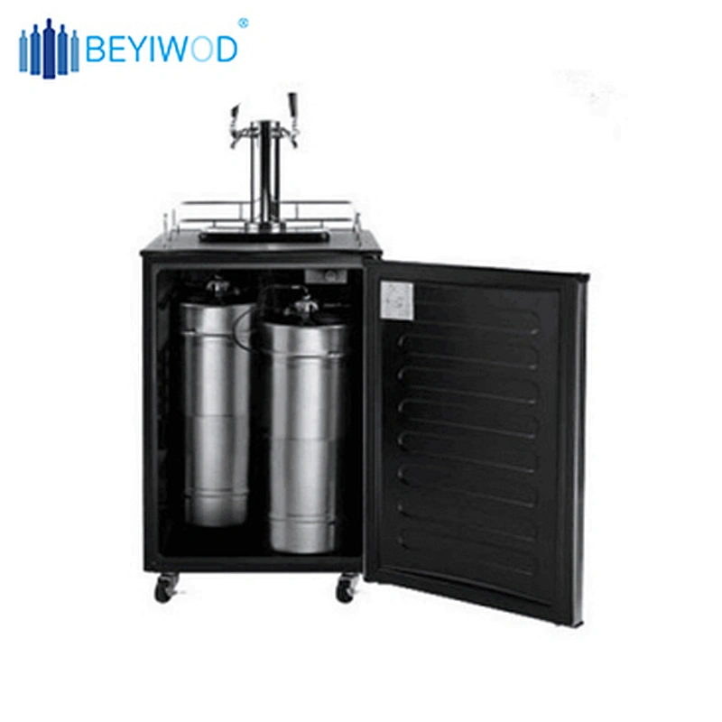 170L outdoor or indoor single or double tap keg fridge automatic draft beer dispenser beer cooler