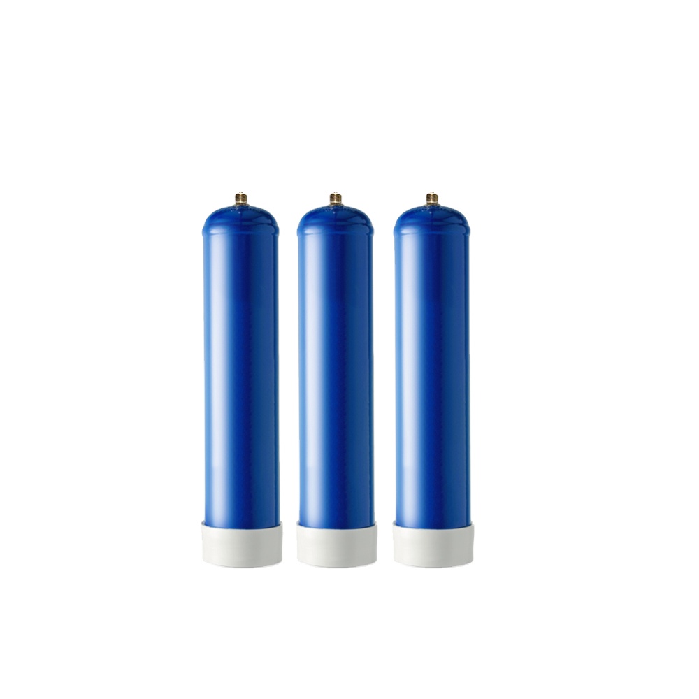 UN1070 EE942 empty disposable N2O 0.95L 580g steel cylinder for ice cream whipped