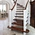 Interior wooden Staircase floating Solid Wood stairs