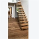 Indoor 80 mm solid wood straight staircase