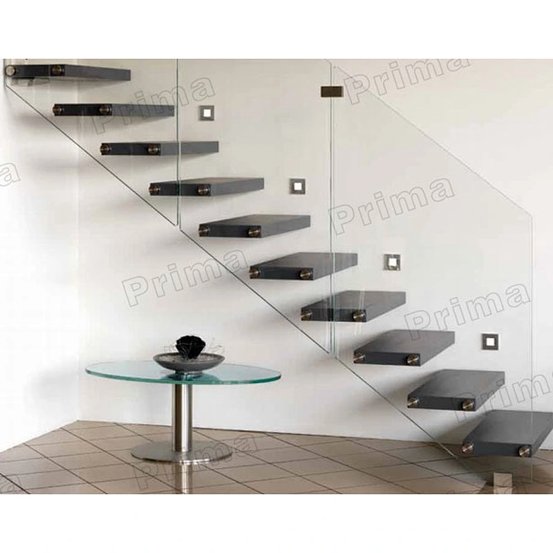 modern wood hidden stringers stairs outdoor floating staircase