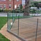 Modern u channel glass railing