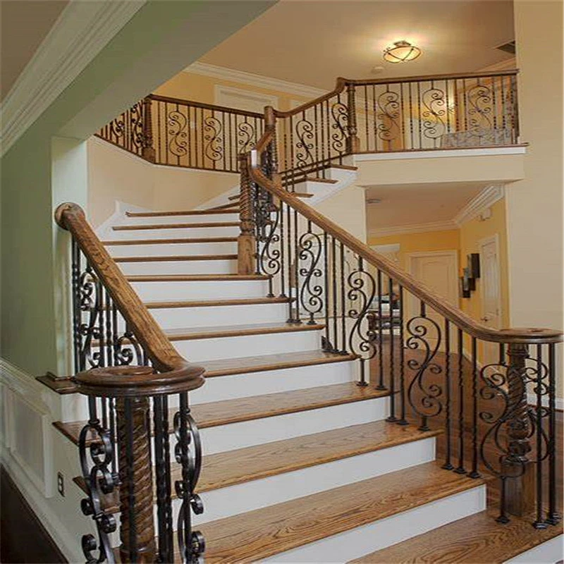 New Modern Wrought Iron Railing Simple Designs For Iron Stairs Railing
