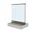 Outdoor Aluminum Top Mount U channel Glass Railing