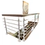iron balcony indoor exterior aluminum hand modern curved rod post railing