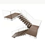 minimalist modern style frameless standoff glass railing system