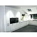 Handle Free red  Kitchen Cabinet with particle board
