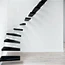 invisible beam minimalist floating stairs for villa building