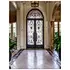 New Design House Exterior Used Arch Top Double Wrought Iron Door