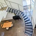 Hot Sell Home Used Metal Glass Round Shaped Stair Curved Staircase Design