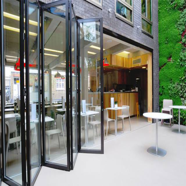 Exterior entrance veranda sliding bifold aluminum folding glass door malaysia View More