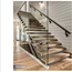 Professional steel staircase detail drawing floating staircase glass railing