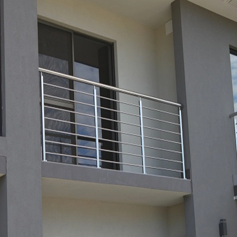 Modern Steel Rob Bar Staircase Railing Stainless Steel Fence Post Glass ...
